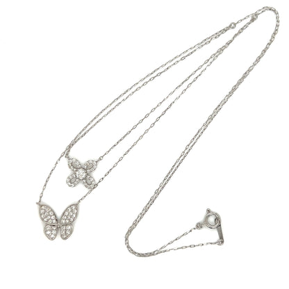 Butterfly Dual Pendant Necklace 0.4ct - JMW Jewelry Wholesale