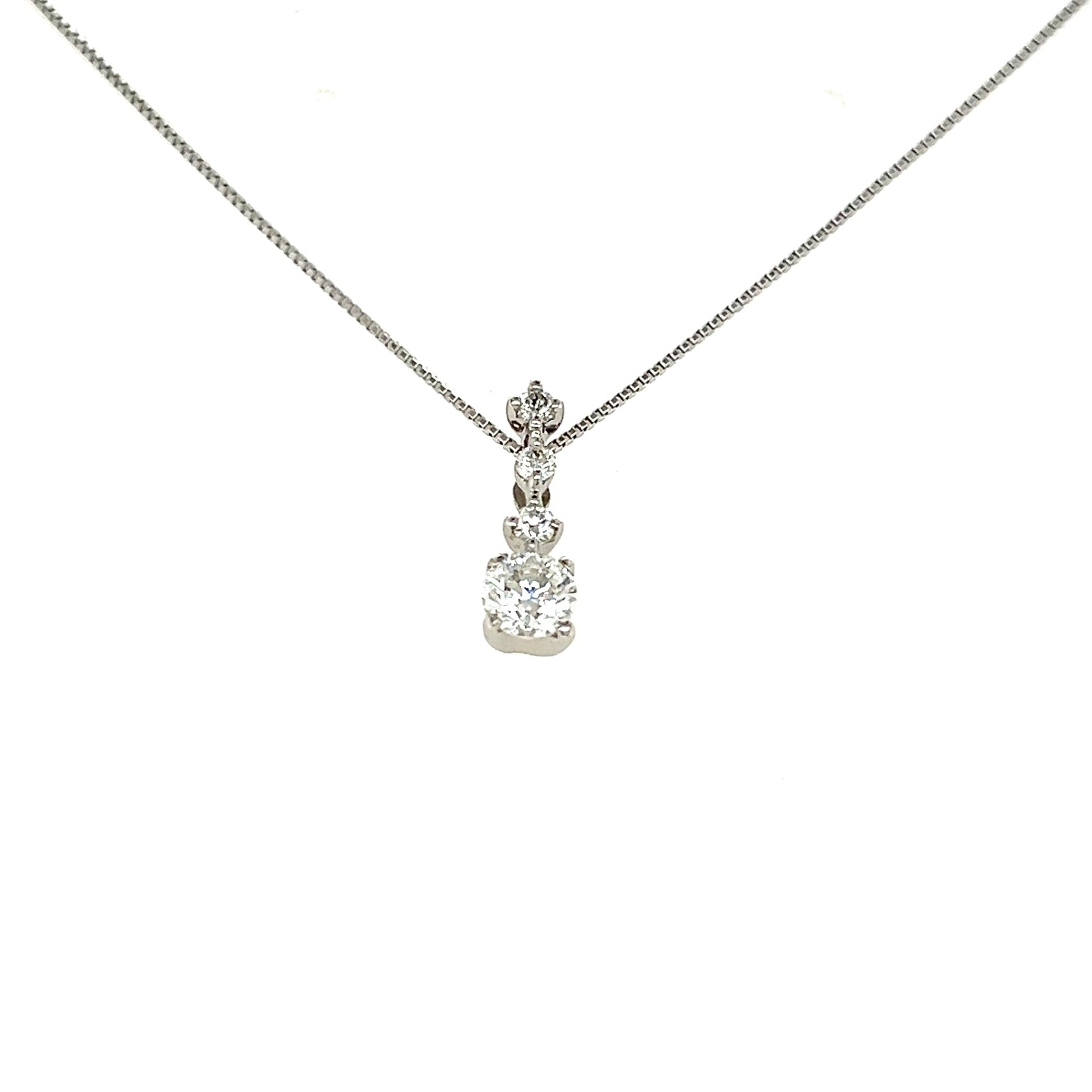 CGL 4 Dia Dangle Necklace 0.315/0.08ct/G/SI2/GD - JMW Jewelry Wholesale