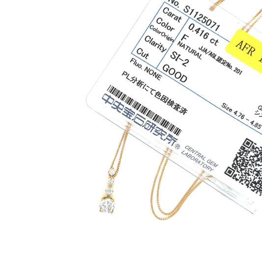 CGL 4 Dia Dangle Necklace 0.4ct - JMW Jewelry Wholesale