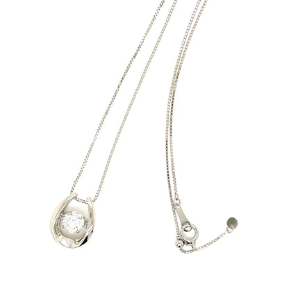 CGL Dancing Stone Horseshoe Necklace 0.7ct - JMW Jewelry Wholesale