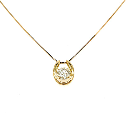 CGL - DS Horseshoe Necklace 1ct - JMW Jewelry Wholesale