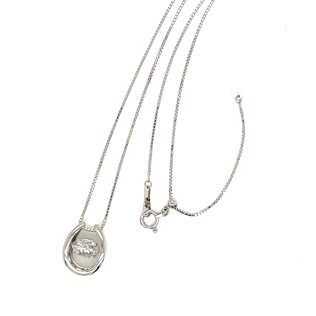 CGL - DS Horseshoe Necklace 1ct - JMW Jewelry Wholesale