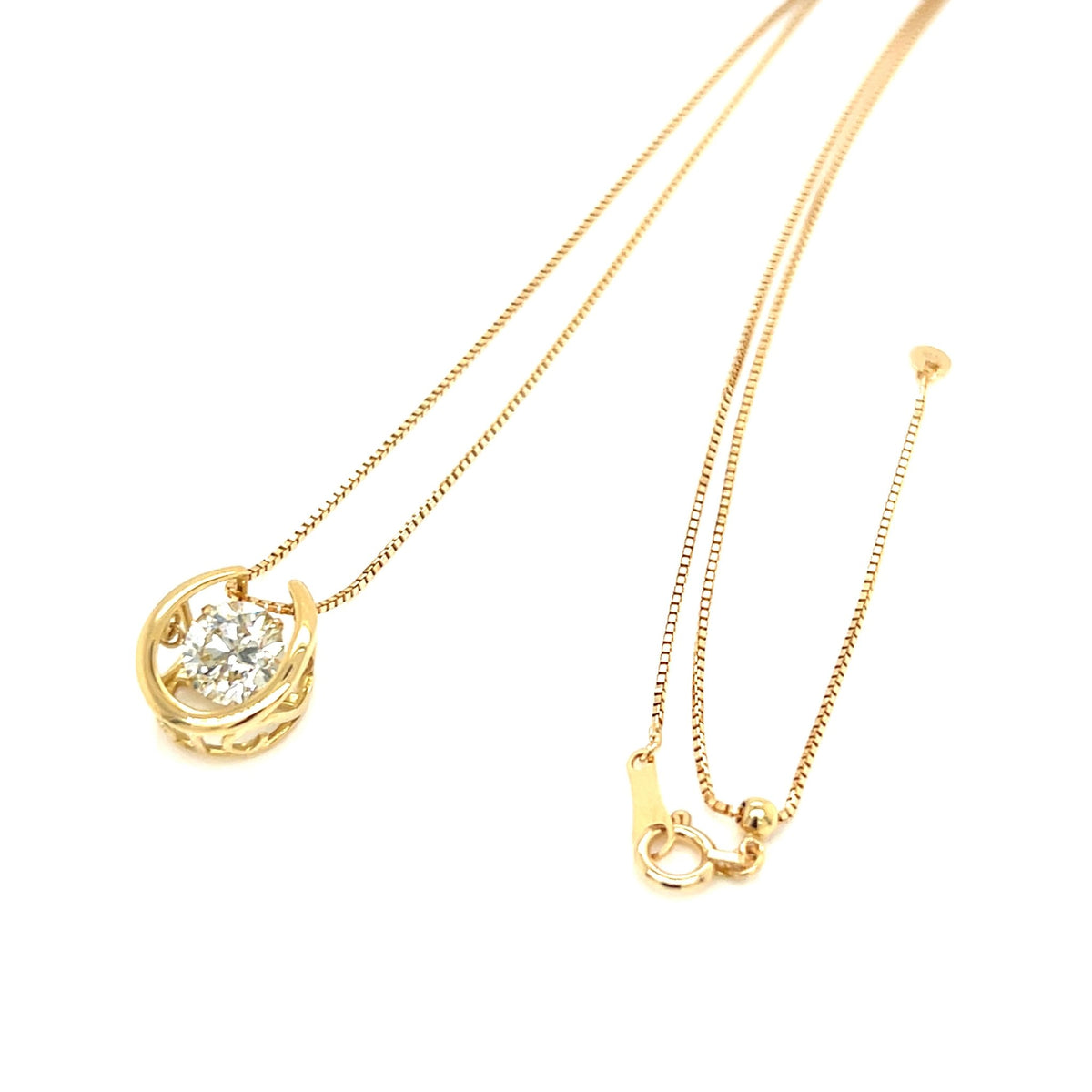 CGL - DS Horseshoe Necklace 1ct - JMW Jewelry Wholesale