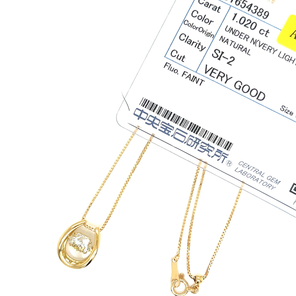 CGL - DS Horseshoe Necklace 1ct - JMW Jewelry Wholesale