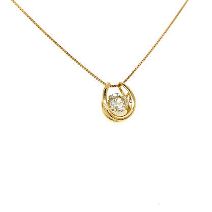 CGL - DS Horseshoe Necklace 1ct - JMW Jewelry Wholesale