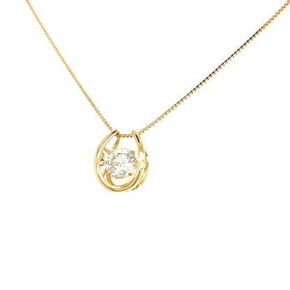 CGL - DS Horseshoe Necklace 1ct - JMW Jewelry Wholesale