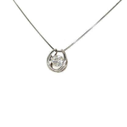 CGL - DS Horseshoe Necklace 1ct - JMW Jewelry Wholesale