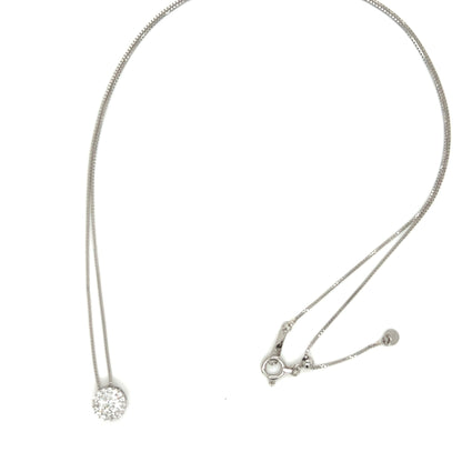 CGL Halo Necklace 0.323/0.08ct - JMW Jewelry Wholesale