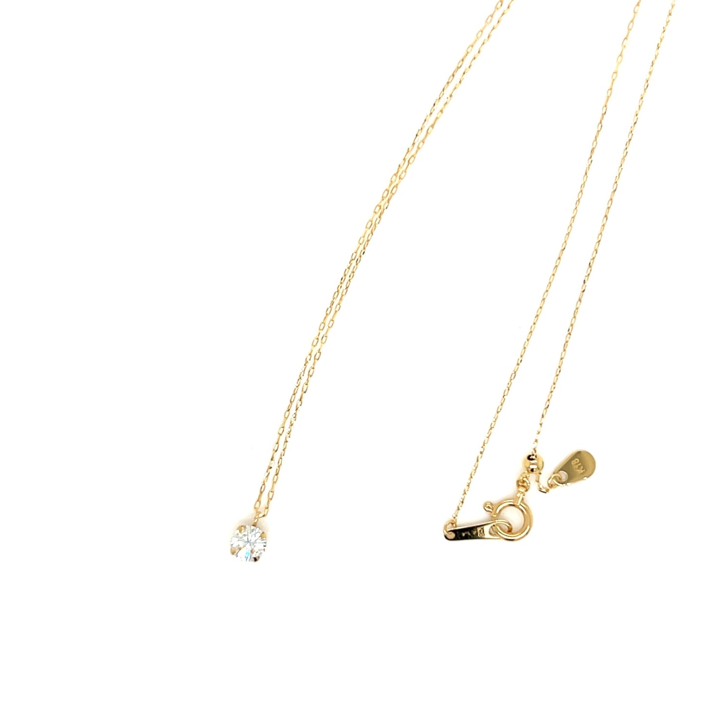 CGL Single Dia 4 Prong Necklace 0.25ct - JMW Jewelry Wholesale