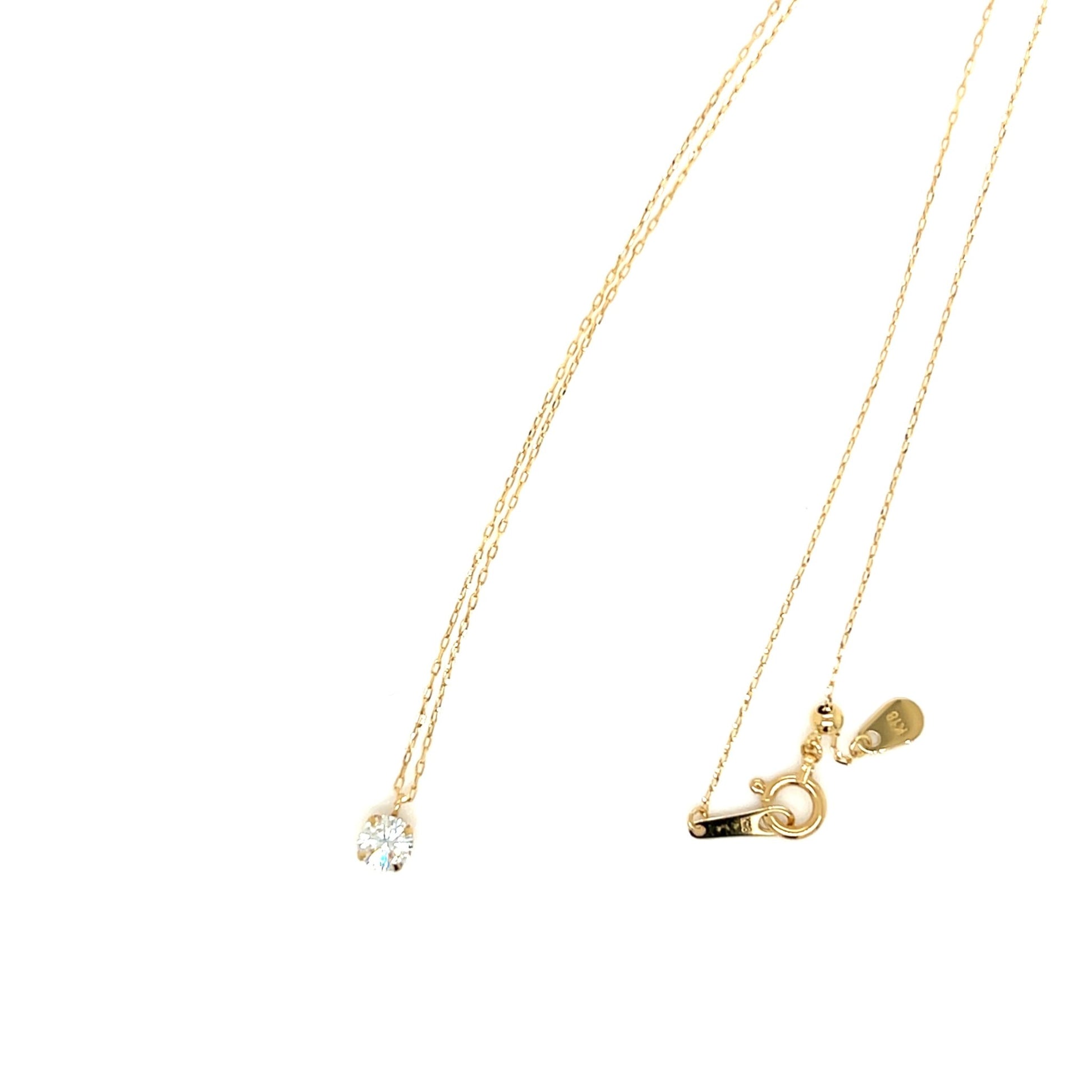 CGL Single Dia 4 Prong Necklace 0.25ct - JMW Jewelry Wholesale