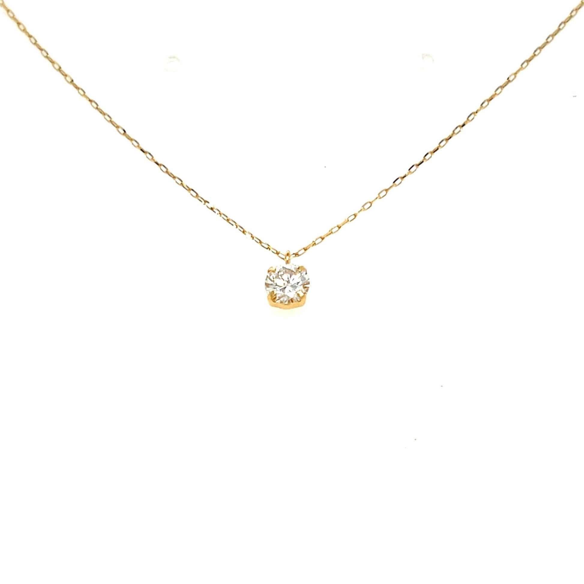 CGL Single Dia 4 Prong Necklace 0.25ct - JMW Jewelry Wholesale