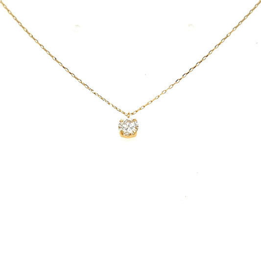 CGL Single Dia 4 Prong Necklace 0.25ct - JMW Jewelry Wholesale