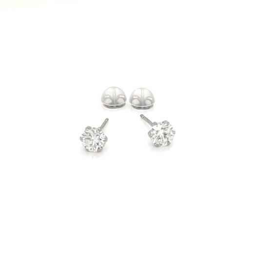 CGL Single Dia Earrings 0.7ct 0.358/0.383ct/E/SI2/GD - JMW Jewelry Wholesale