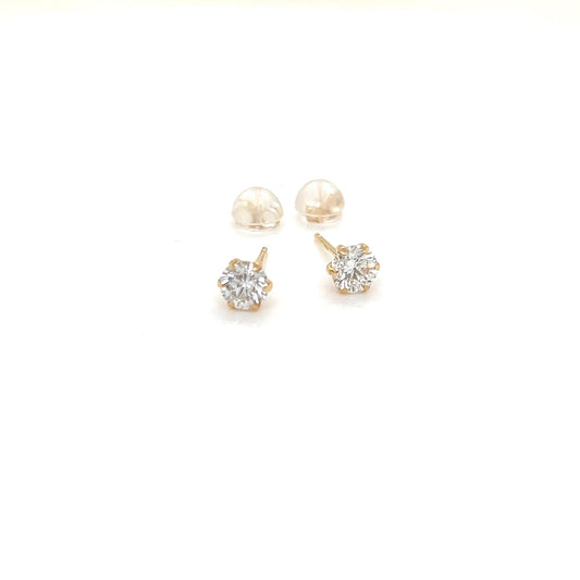 CGL Single Dia Earrings 0.7ct 0.368/0.355ct/G/SI1/GD - JMW Jewelry Wholesale