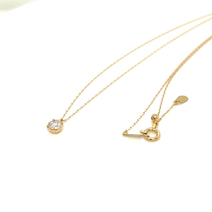 CGL Single Dia Four prong Necklace 0.3ct - JMW Jewelry Wholesale