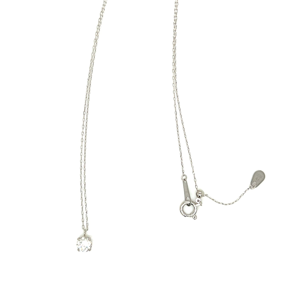 CGL Single Dia Four prong Necklace 0.3ct - JMW Jewelry Wholesale