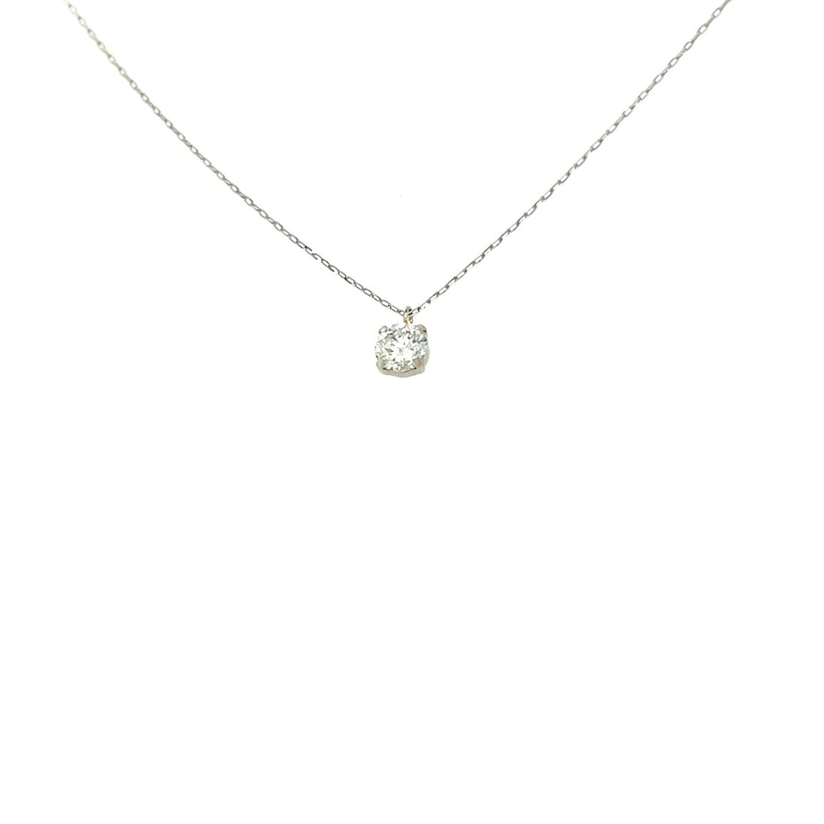 CGL Single Dia Four prong Necklace 0.3ct - JMW Jewelry Wholesale