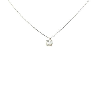 CGL Single Dia Four prong Necklace 0.3ct - JMW Jewelry Wholesale