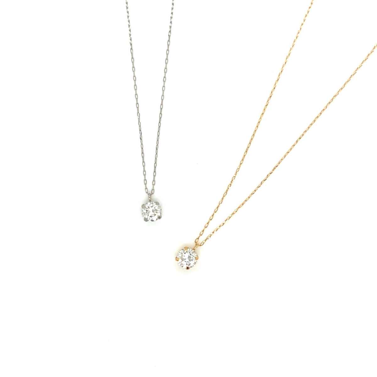 CGL Single Dia Four prong Necklace 0.3ct - JMW Jewelry Wholesale