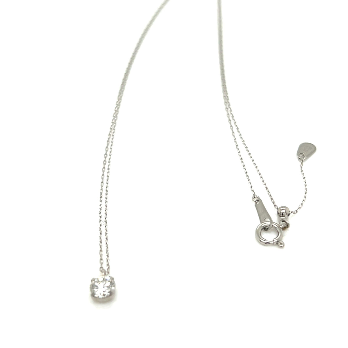 CGL Single Dia Four prong Necklace 0.3ct - JMW Jewelry Wholesale
