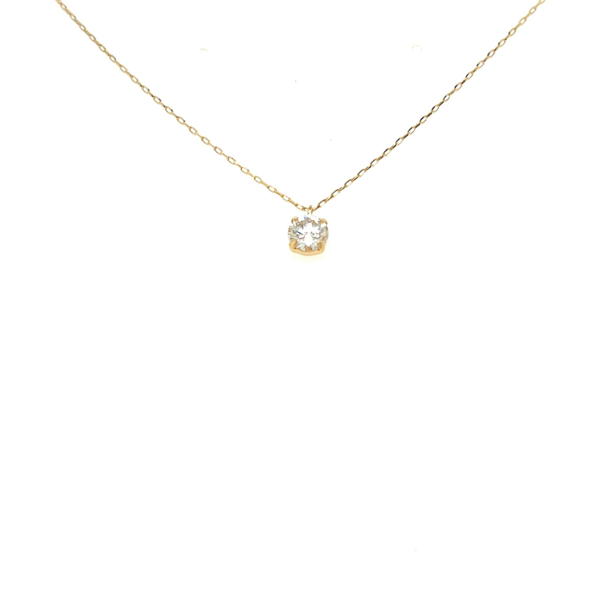 CGL Single Dia Four prong Necklace 0.3ct - JMW Jewelry Wholesale
