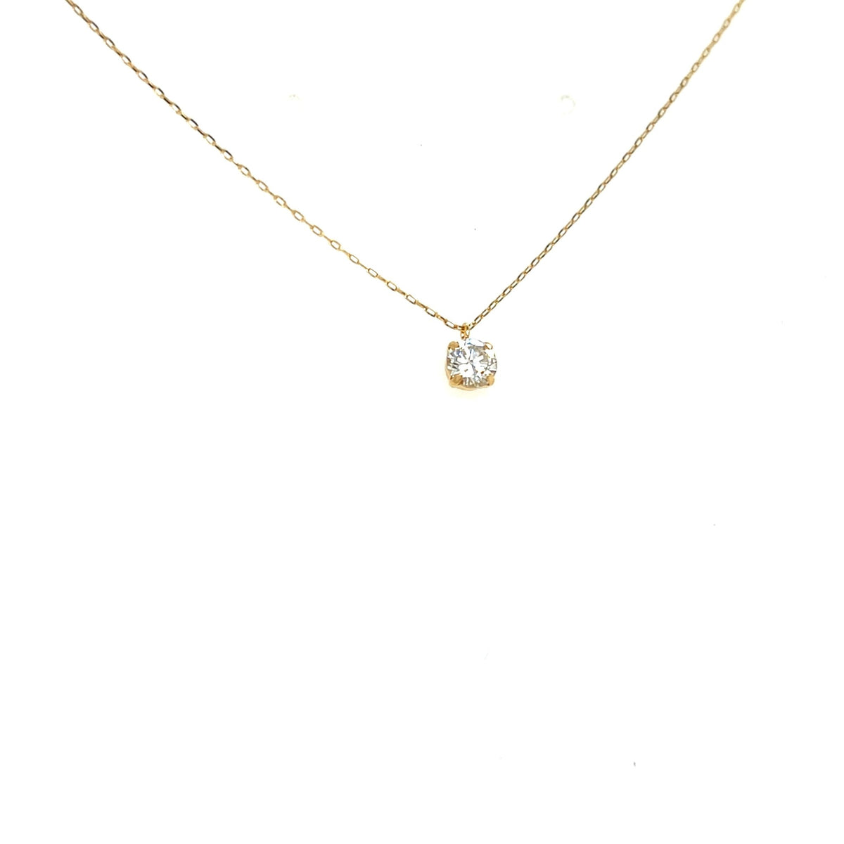CGL Single Dia Four prong Necklace 0.3ct - JMW Jewelry Wholesale