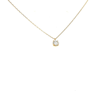 CGL Single Dia Four prong Necklace 0.3ct - JMW Jewelry Wholesale