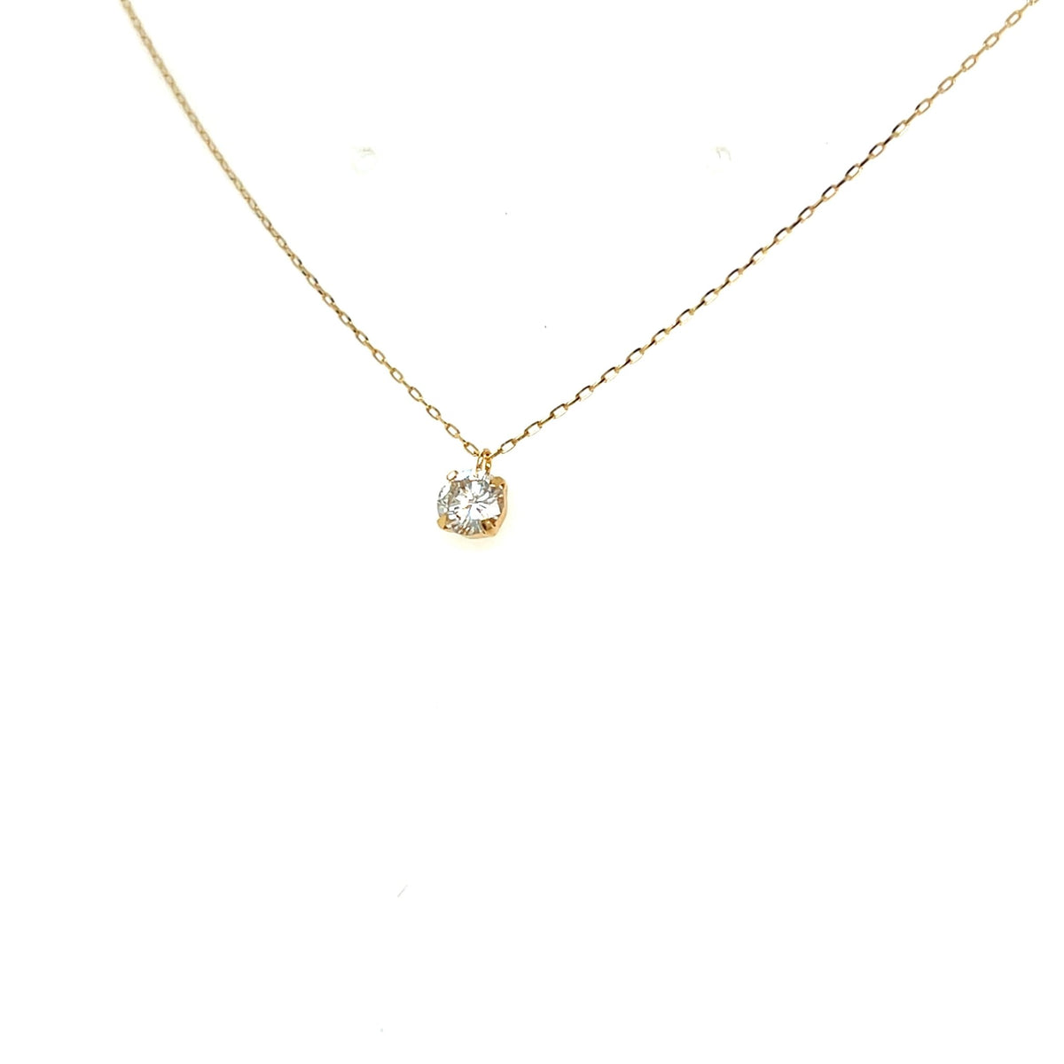 CGL Single Dia Four prong Necklace 0.3ct - JMW Jewelry Wholesale