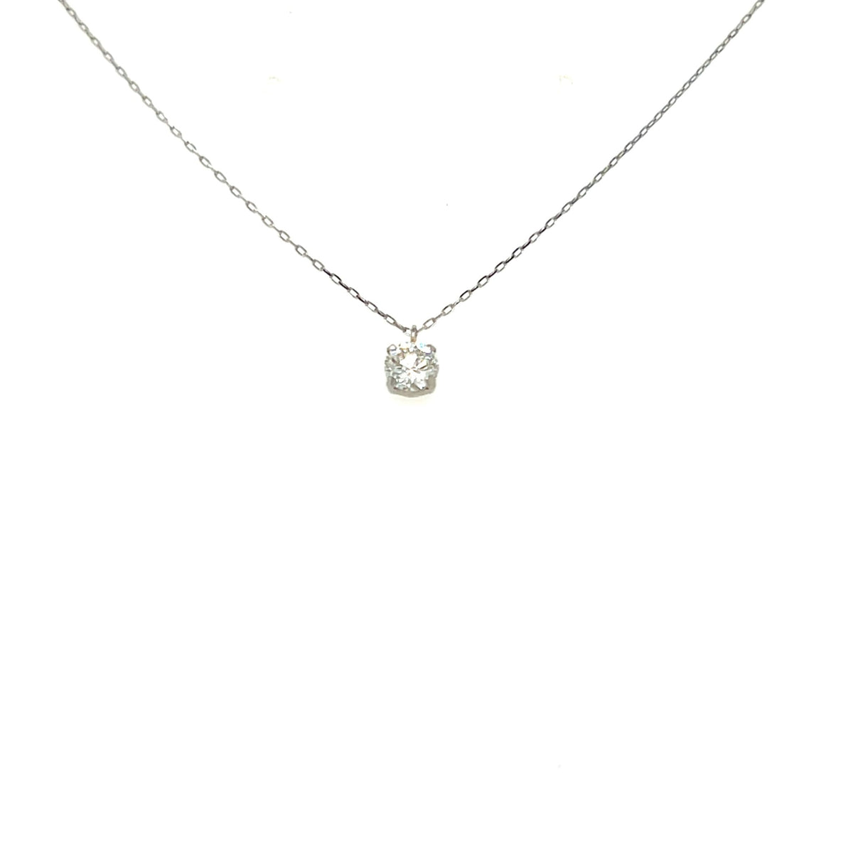 CGL Single Dia Four prong Necklace 0.3ct - JMW Jewelry Wholesale