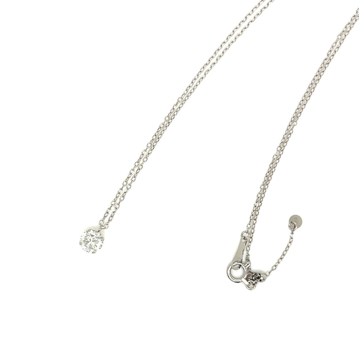 CGL Single Dia Four prong Necklace 0.5ct - JMW Jewelry Wholesale