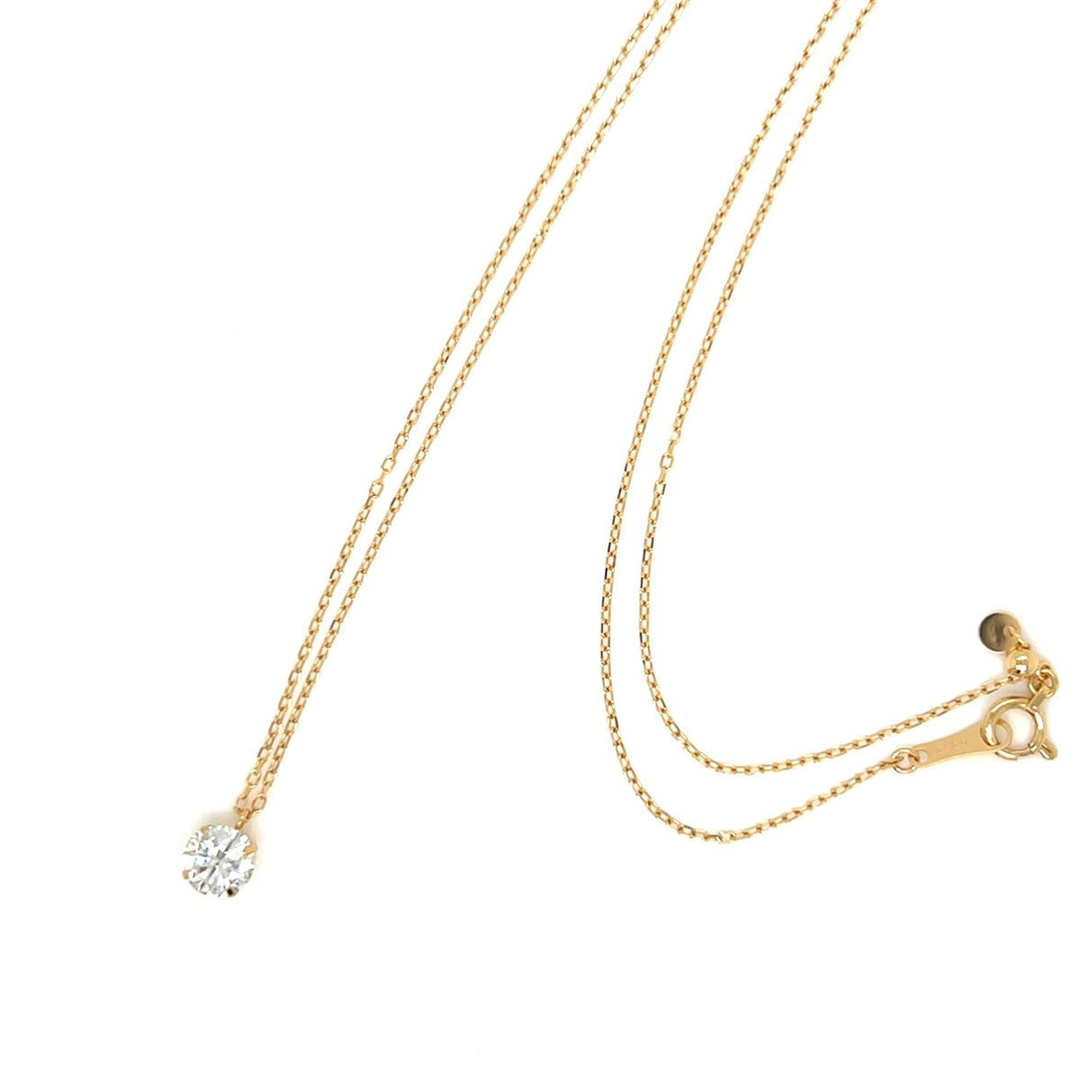 CGL Single Dia Four prong Necklace 0.5ct - JMW Jewelry Wholesale