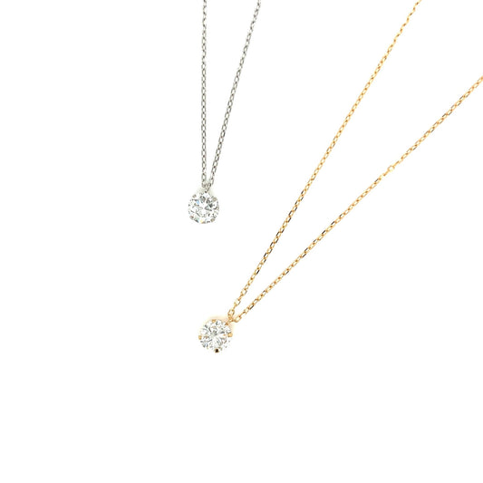 CGL Single Dia Four prong Necklace 0.5ct - JMW Jewelry Wholesale