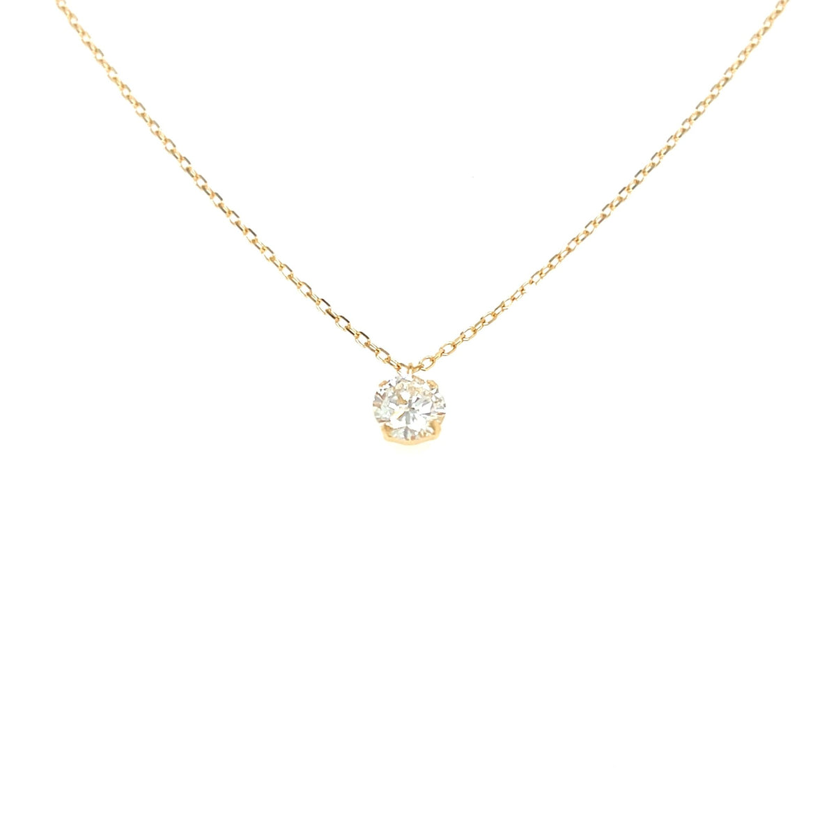 CGL Single Dia Four prong Necklace 0.5ct - JMW Jewelry Wholesale