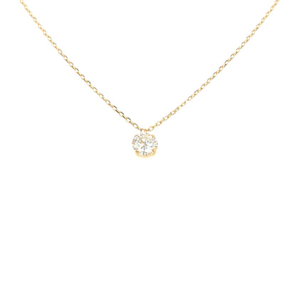 CGL Single Dia Four prong Necklace 0.5ct - JMW Jewelry Wholesale