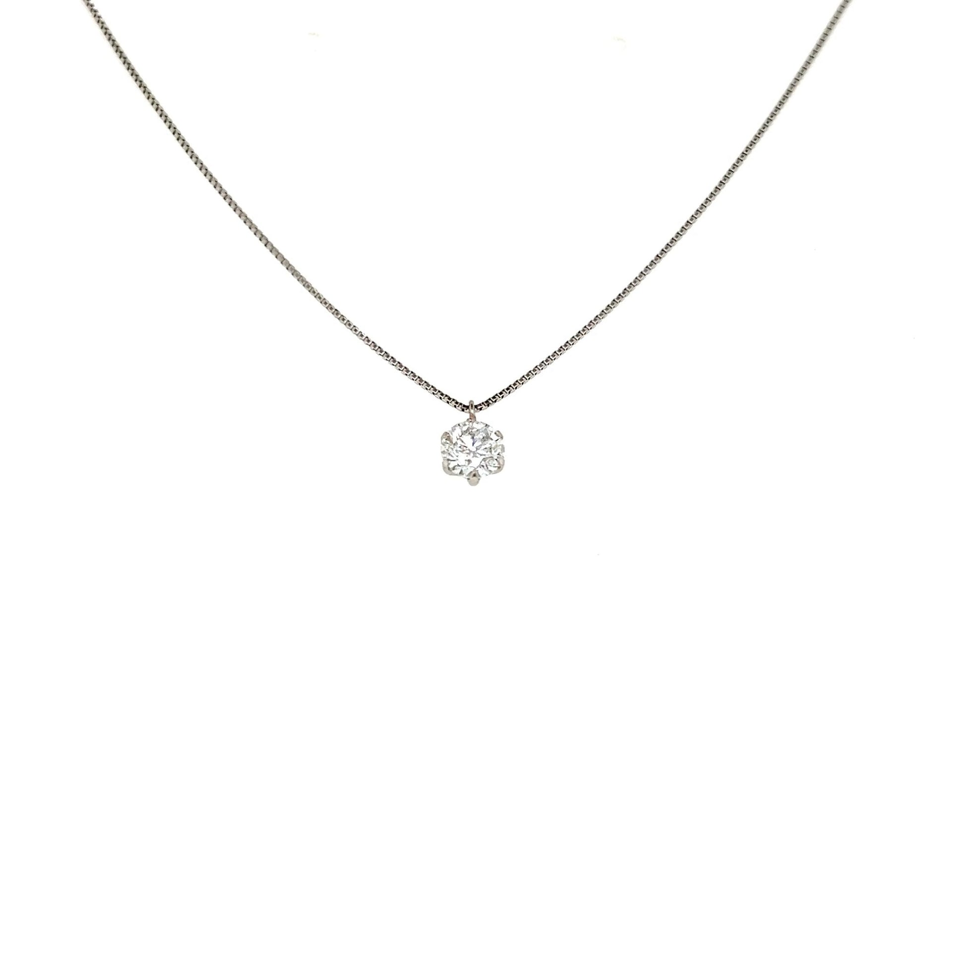 CGL Single Dia Necklace 0.416ct PT - JMW Jewelry Wholesale