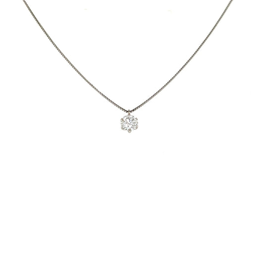 CGL Single Dia Necklace 0.416ct PT - JMW Jewelry Wholesale