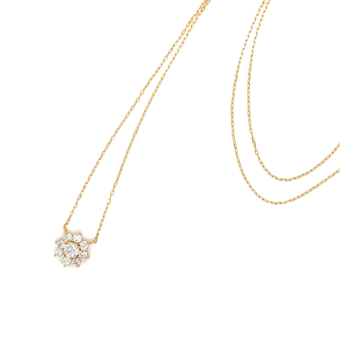 CGL Sunflower Necklace 0.2/0.4ct/E/SI2/GD - JMW Jewelry Wholesale