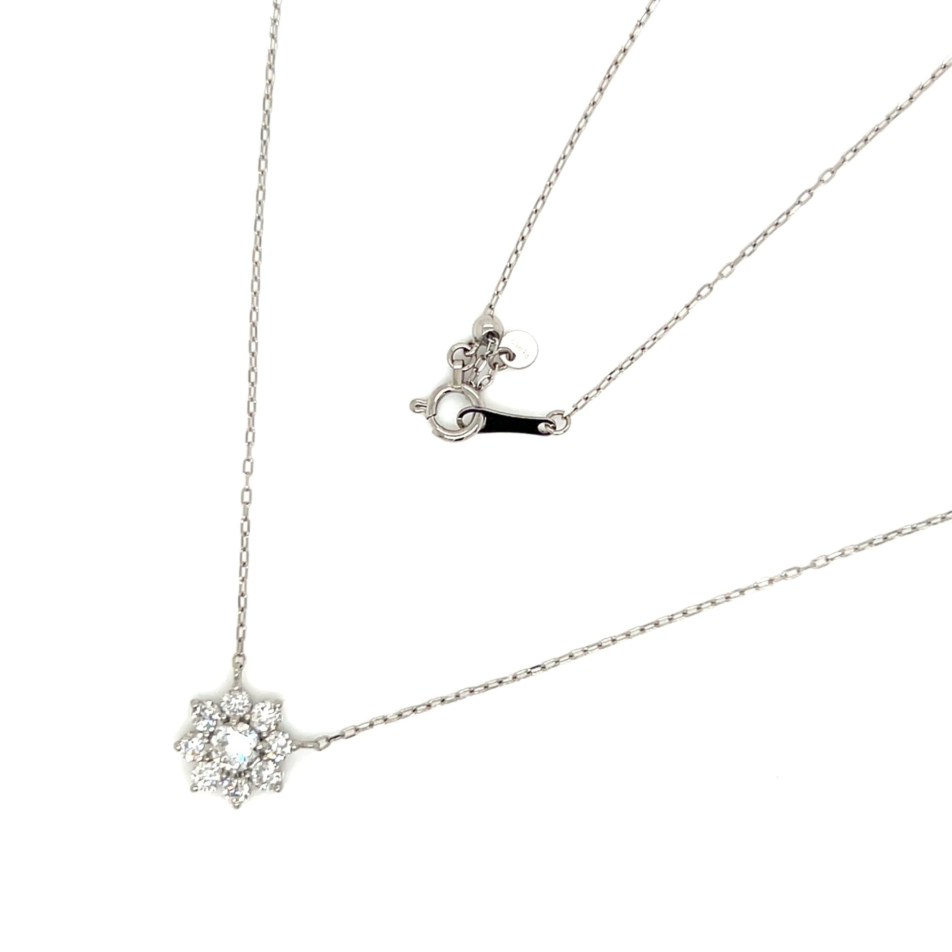 CGL Sunflower Necklace 0.2/0.4ct/E/SI2/GD - JMW Jewelry Wholesale