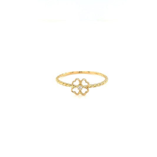 Clover Ripple Ring 0.01ct - JMW Jewelry Wholesale