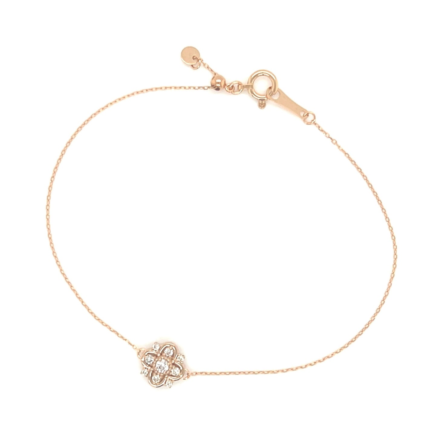 Clover Snowflake Bracelet 0.1ct - JMW Jewelry Wholesale