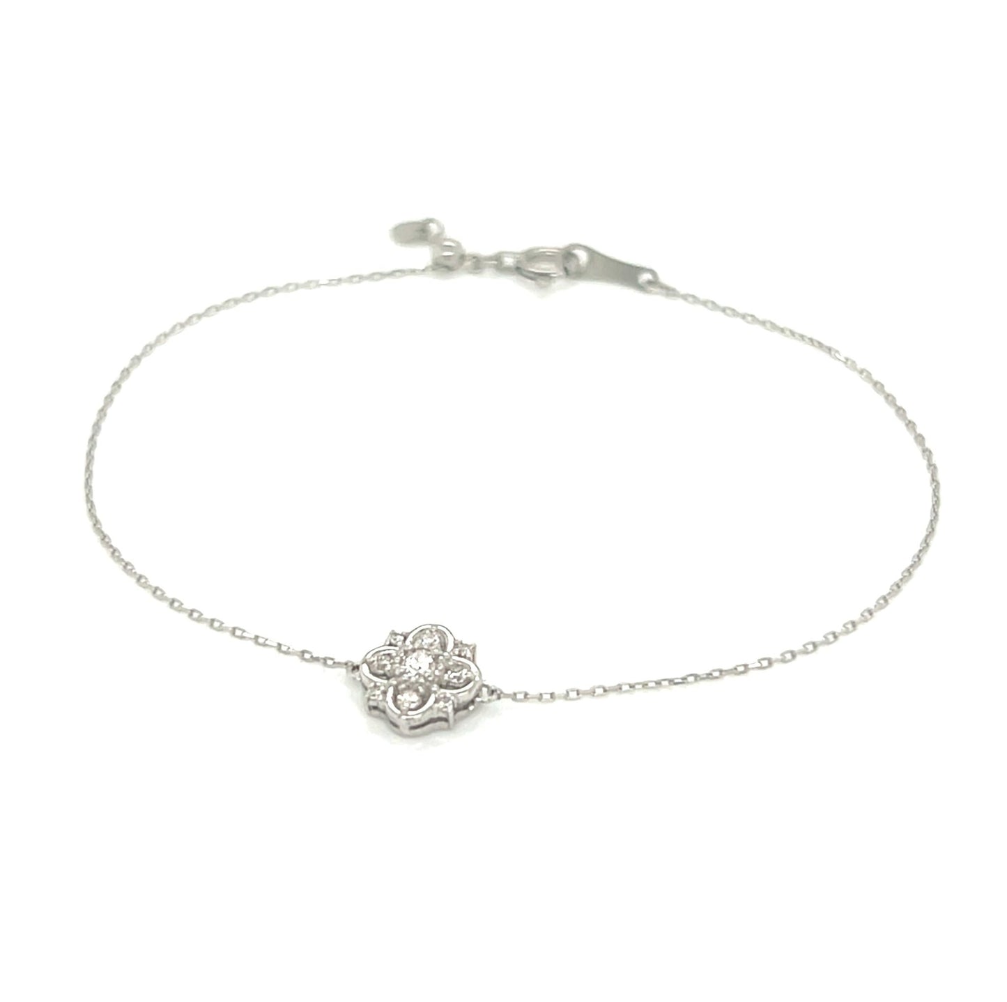 Clover Snowflake Bracelet 0.1ct - JMW Jewelry Wholesale
