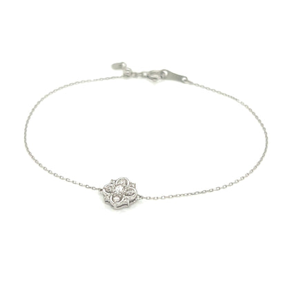Clover Snowflake Bracelet 0.1ct - JMW Jewelry Wholesale