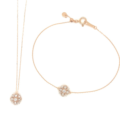Clover Snowflake Bracelet 0.1ct - JMW Jewelry Wholesale
