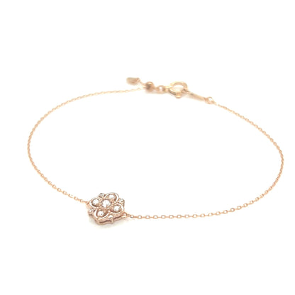 Clover Snowflake Bracelet 0.1ct - JMW Jewelry Wholesale