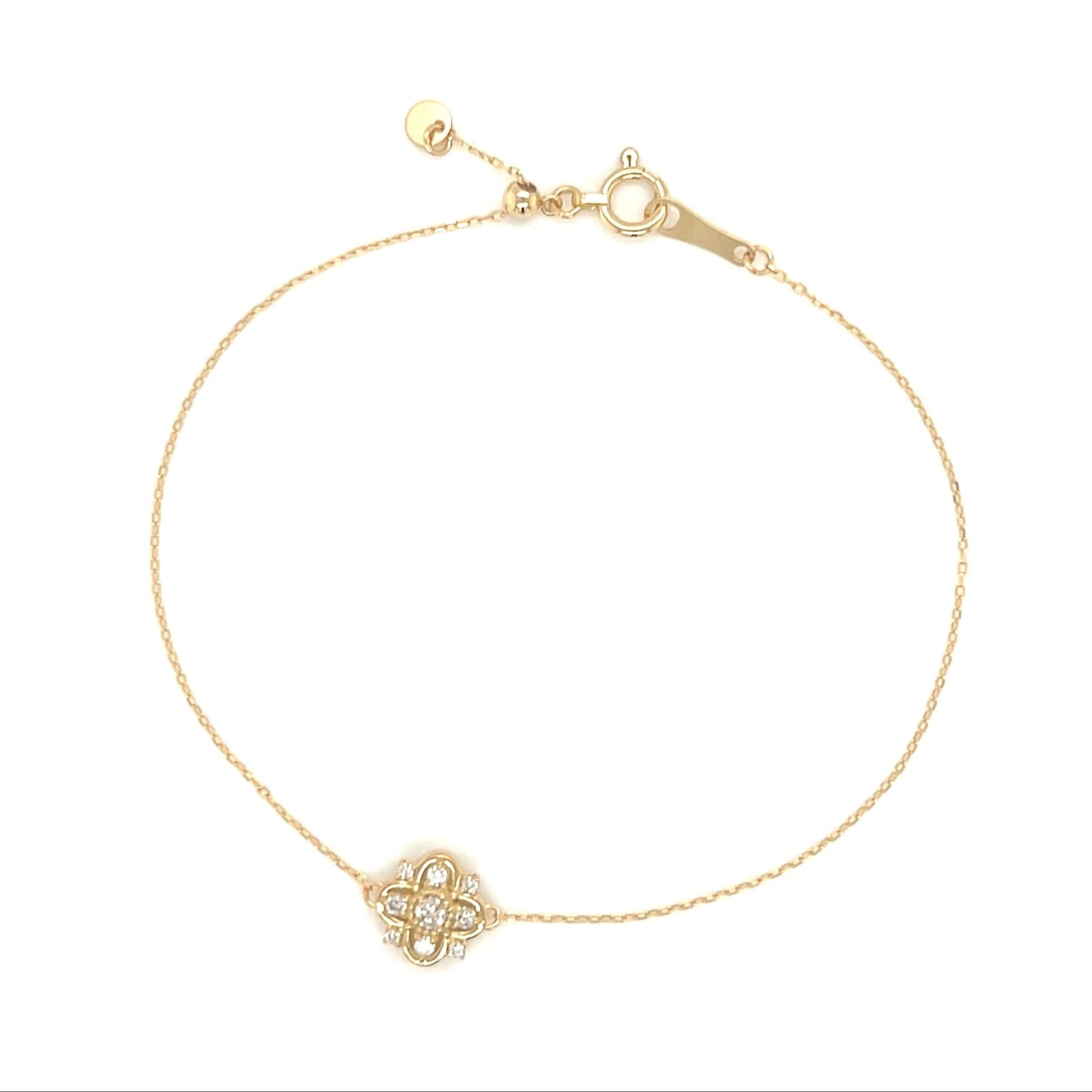 Clover Snowflake Bracelet 0.1ct - JMW Jewelry Wholesale