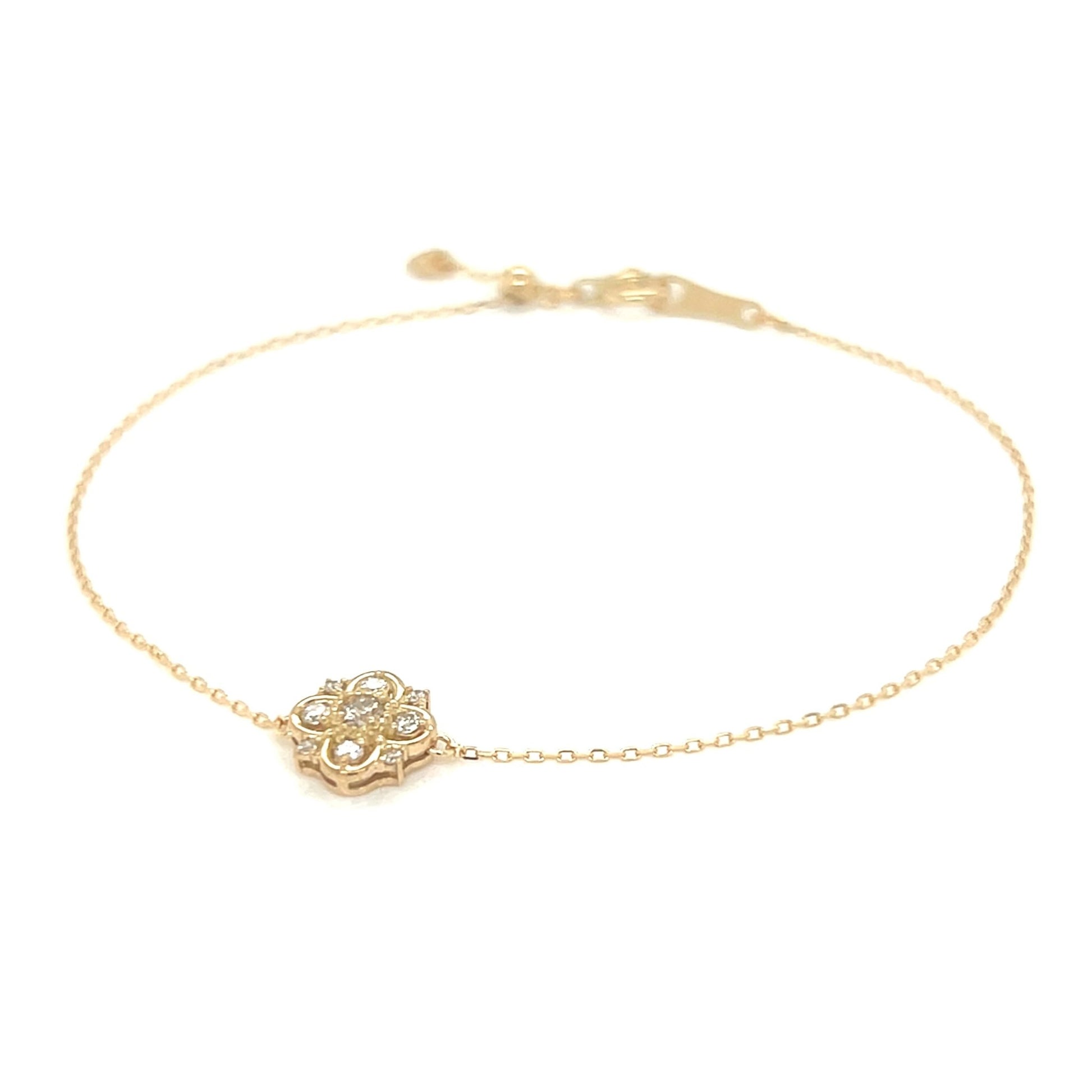 Clover Snowflake Bracelet 0.1ct - JMW Jewelry Wholesale