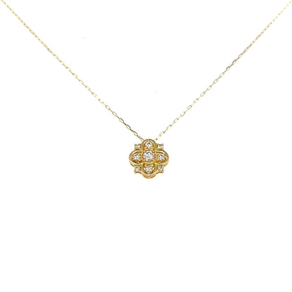 Clover Snowflake Necklace 0.1ct - JMW Jewelry Wholesale