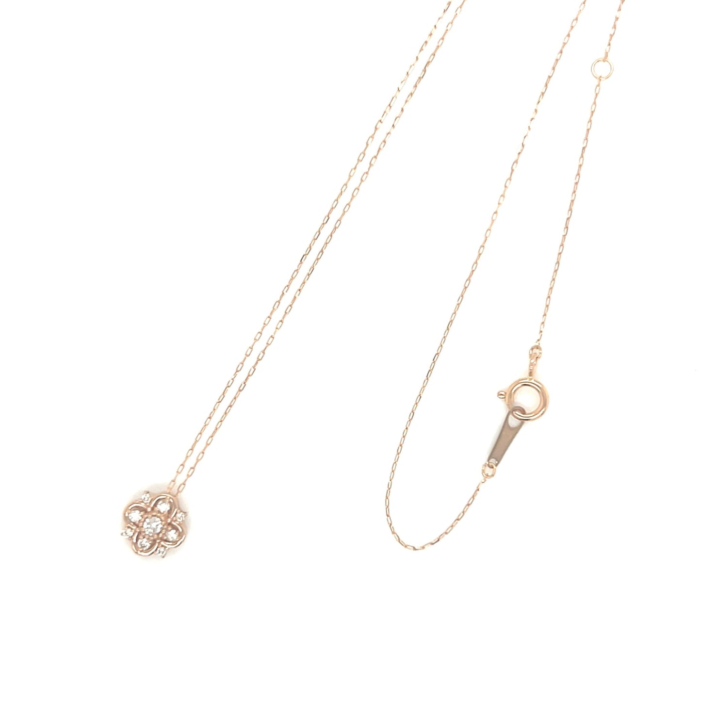 Clover Snowflake Necklace 0.1ct - JMW Jewelry Wholesale