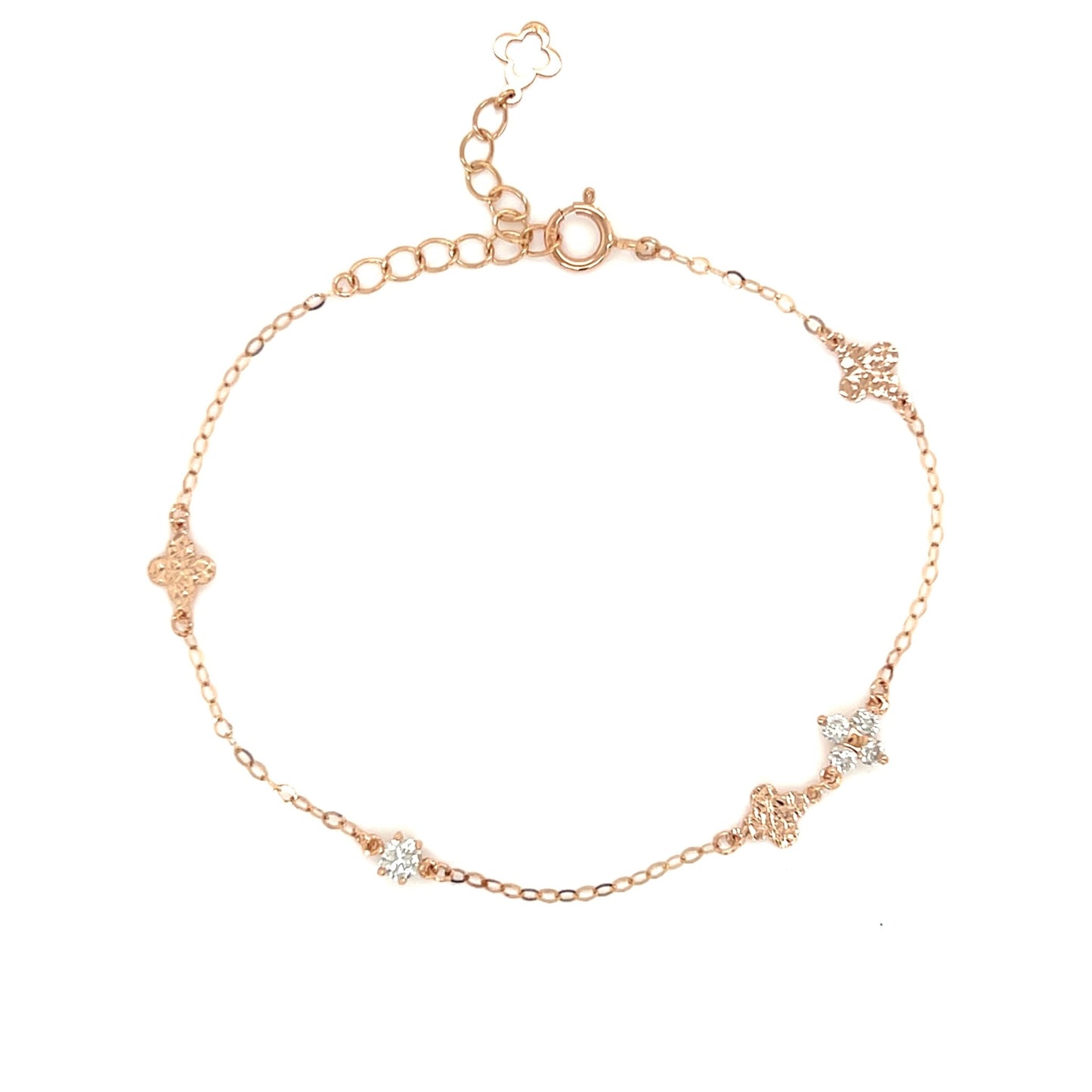 Clover Station Bracelet 0.21ct - JMW Jewelry Wholesale