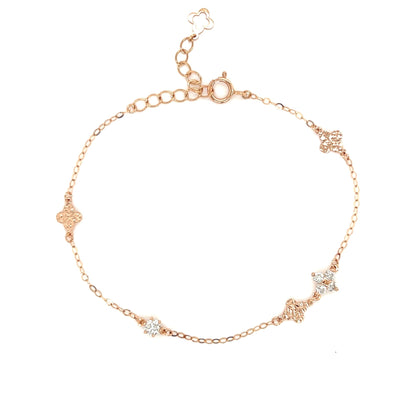 Clover Station Bracelet 0.21ct - JMW Jewelry Wholesale